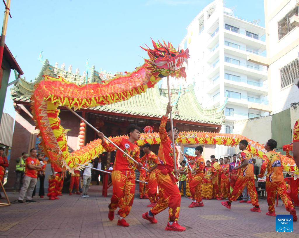 Upcoming Chinese New Year celebrated in Phnom Penh, Cambodia