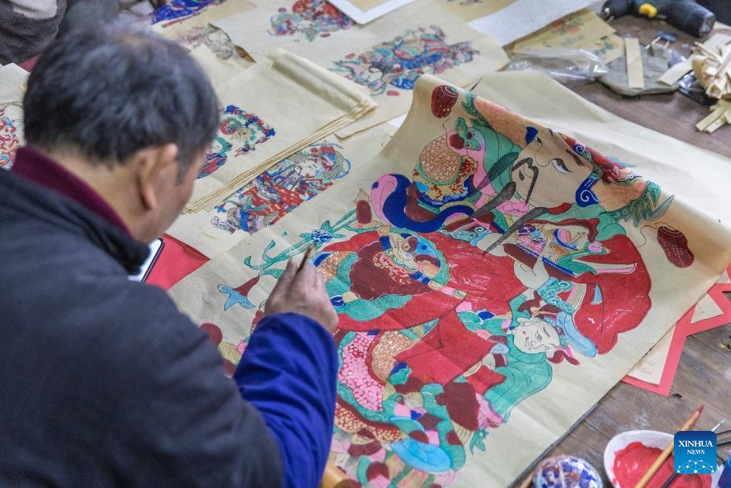 In pics: Liangping Woodblock New Year Pictures in China's Chongqing