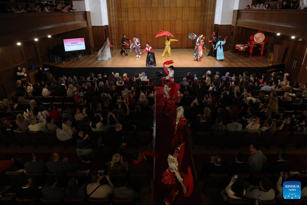 Chinese art troupe opens Spring Festival celebration in Serbia