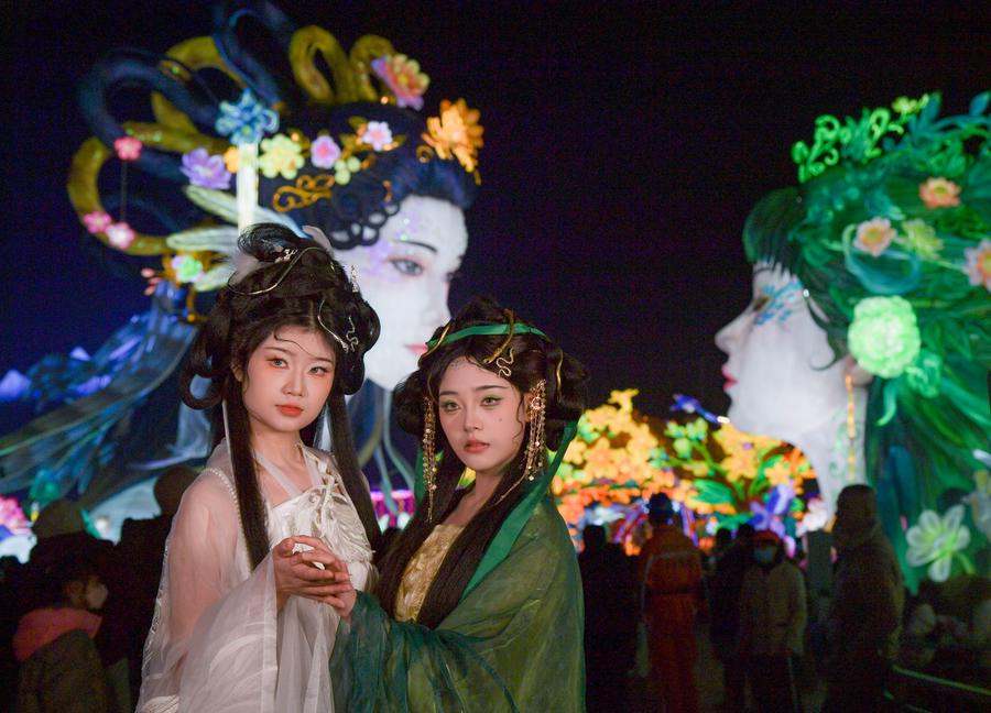 Zigong holds lantern show celebrating the Spring Festival